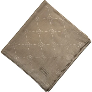 Pamuk Ipek Monogram Eşarp 3001126-KREM