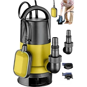 Dynamic Max 1300F Dalgıç Su Karter Pompası Kirli Temiz Yüzme Havuzu Gölet Sel Su Aktarma Pompası Yeni Seri