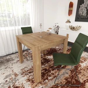 Pasific Home Single Mutfak Yemek Masası, 90x90 cm, Kare, Koyu Meşe