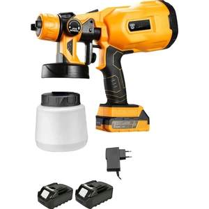 Germany Steel F6200 Çift Akülü Boya Tabancası Çift Akülü Sprey Boya Püskürtme Makinesi Şarjlı Kablosuz