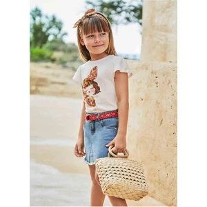 Yazlık Kız Denim Etek Mavi