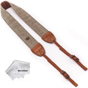 Tüm Dslr ve Aynasız Fotograf Makineleri Için Retro Vintage Kahveregi Omuz Boyun Askısı Neck Strap