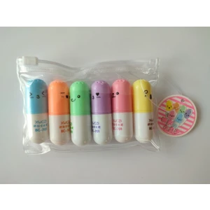 Mini Kapsül 6lı Fosforlu Kalem