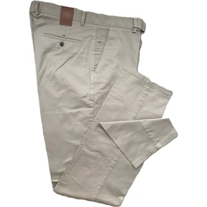 Erkek Regular Fit Normal Kesim Likralı Esnek Rahat Yüksek Bel Mevsimlik Gabardin Keten Pantolon