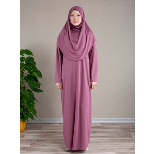 Dua' İs Başörtülü Pratik Tek Parça Namaz Elbisesi