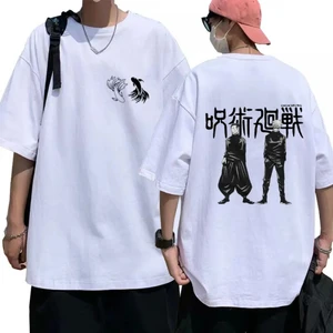 Anime Jujutsu Kaisen Satosugu Ön Arka Baskılı T-Shirt