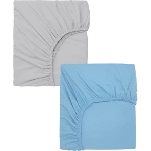 2 Adet 50 x 90 x 10 cm Anne Yanı Lastikli Penye Kumaş Bebek Çarşafı