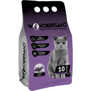 Lavanta Kokulu Ince Tane Topaklanan Kedi Kumu 10 Lt