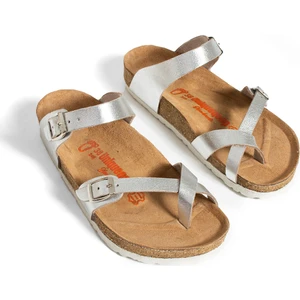 Lisbon Deri Mantar Taban Ortopedik Kadın Terlik