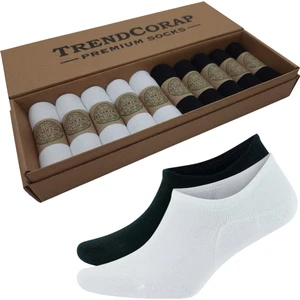 Trendcorap Premium Bambu Kadın Sneaker Görünmez Bilekte Spor Çorap 10 Lu Kutu
