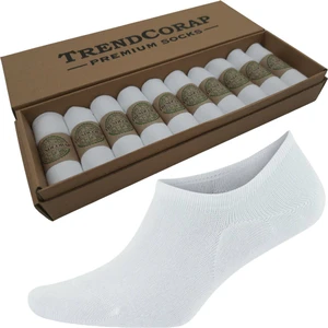 Trendcorap Premium Bambu Kadın Sneaker Görünmez Bilekte Spor Çorap 10 Lu Kutu