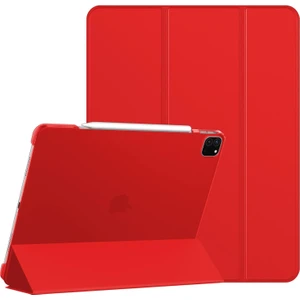 Apple iPad Pro 11 3. Nesil (2021)  Yatay Standlı Uyku Modlu Basic Arkası Sert Smart Kılıf ve Ekran Koruyucu  A2377 A2459 A2301 A2460