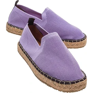 El Yapımı Triko Espadril Lila