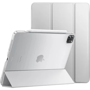 Apple iPad Pro 11 3. Nesil (2021)  Yatay Standlı Uyku Modlu Basic Arkası Sert Smart Kılıf ve Ekran Koruyucu  A2377 A2459 A2301 A2460