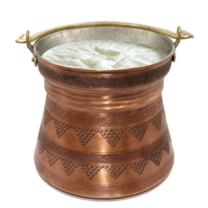 Binbir Trend Bakır Yoğurt Bakracı – Helke – Satıl- El Işçiliği ile Üretilmiş 3 Lt