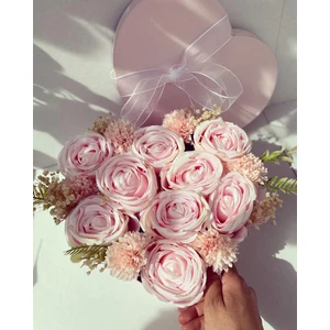 Zb Flowers Sevgiliye hediye Kalpli Kutuda Pudra Gül çiçek Kutusu sevgiliye Hediye doğum Günü süpriz Hediye