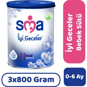 Sma Iyi Geceler 1 Bebek Sütü 800 gr 3 Adet