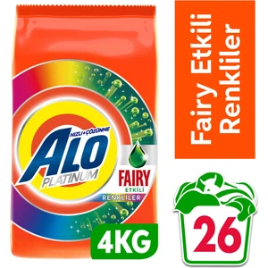 Platinum 4 kg Fairy Etkili Renkliller Hızlı Çözülme Toz Deterjan