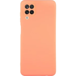 Caseart Samsung Galaxy M12 Kapak Içi Kadife Kamera Korumalı Lansman Silikon Kılıf - Turuncu
