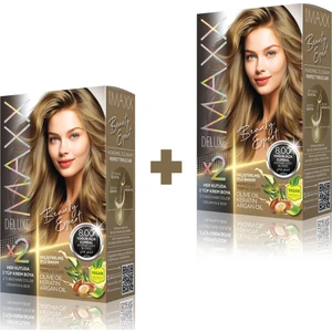 Maxx Deluxe Beauty Expert 8.00  Yoğun Açık Kumral 2'li Set Boya
