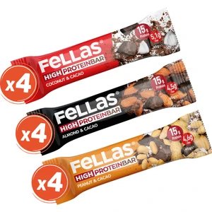 Yüksek Protein Bar 45 gr Karma Kutu 12 Adet ( 3 Çeşit)