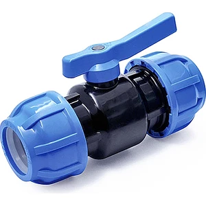 PE100/KANGAL Plastik Küresel Kaplin Vana 75X75 mm