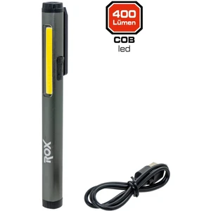Rox 0231 Alüminyum Kalem Tip Mıknatıslı Şarjlı Fener 400 Lümen