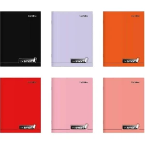 Im Smart A4 80 Yaprak Plastik Kapak Dikişli Defter 4 Çizgili+4 Kareli