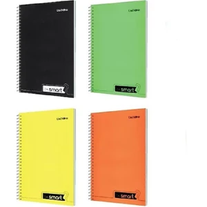 Im Smart A4 120 Yaprak Plastik Kapak Spiralli Defter Kareli 4 Adet