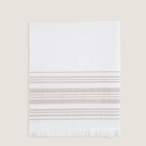 Derın Banyo Havlusu 100*150 cm Beyaz/bej