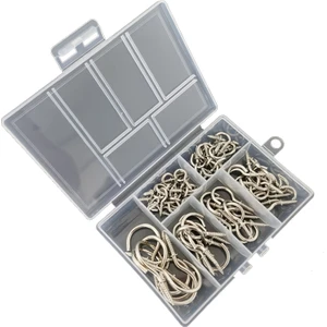75PCS /kutu Vidalı Tavan Kancası Seti Ev Depolama Fincanı Kanca (Yurt Dışından)