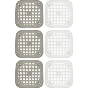 3x Kare Tahliye Kapağı Duş Drenaj Saç Catcher Düz Silikon Fiş Banyo ve Mutfak Için Filtre Duş Drenaj (Yurt Dışından)