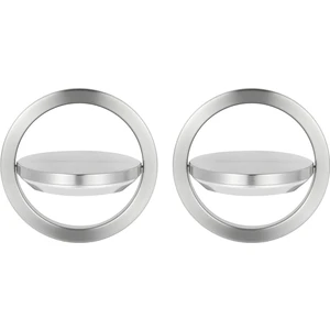 2x Mutfak Kapaklı Kapak Paslanmaz Çelik Gömme Gömme Dahili Denge Kapaklı Kapak Çöp Kutusu Çöp Tenekesi Çöp Kapağı (Yurt Dışından)