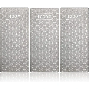 3 Adet Elmas Bileme Taşı Seti Elmas Plaka Bileme Taşı Profesyonel Tezgah Taşı Mutfak Bileme Mat (Yurt Dışından)