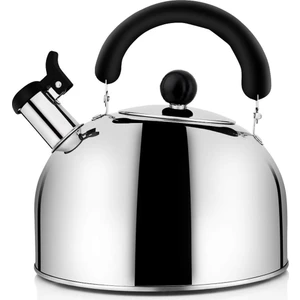 Çaydanlık Soba Üstü Islık Çalan Çaydanlık, Paslanmaz Çelik Çaydanlıklar Çaydanlıklar, 4.3qt (4 Litre) Kapsül Tabanlı Büyük Kapasiteli (Yurt Dışından)