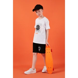 Pamuklu Regular Fit Bisiklet Yaka Şortlu Alt-Üst Takım Erkek Çocuk Takım 6212008