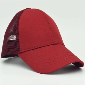 Ayarlanabilir Bordo Fileli Spor Basic Şapka