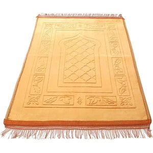 Soft Yumuşak Kadife Peluş Seccade Koyu Kahve 70 x 110 cm - 750 gr