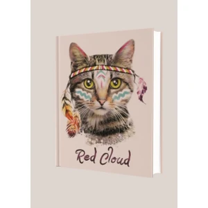 Red Cloud Çizgili 96 Yaprak Sert Kapak Defter