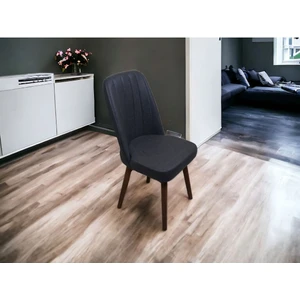 KARBA 6 Adet Antrasit Ahşap Pinoteks Ayaklı Sağlam Üst Kalite Mutfak Sandalyesi, Yemek Sandalyesi, Salon Sandalyesi