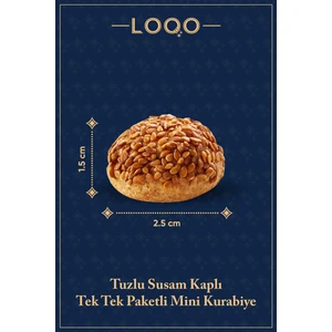 Tuzlu Susamlı Mini Kurabiye 1 kg (Tek Tek Paketli)