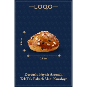 Dereotlu Peynirli Susam Kaplı Mini Kurabiye 1 kg (Tek Tek Paketli)