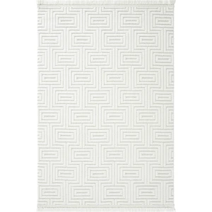 Cool Halı Harmony 1550 Beyaz Yumuşak Dokulu Çocuk Odası Halısı Modern Koridor Salon Dokuma Makine Halısı