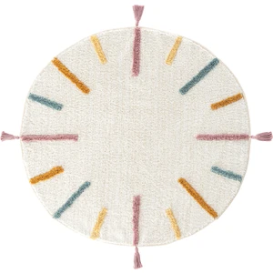 Cool Halı Cool Cotton Ccn 03 Multy Xw Makinede Yıkanabilir Kaymaz Tabanlı Naturel Pamuk Dokuma Bebek Halısı