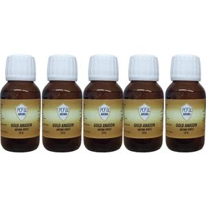 Pote Aroma Altın Seri Anason Yagı Hazır Karısım  50ml x 5 Adet tek kullanımlık 1lt uyumlu