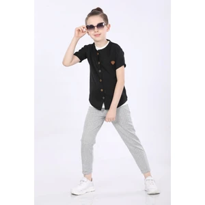 Erkek Çocuk Gömlek-T-Shirt ve Pantolon 3 Lü Takım VF24KMR5102122