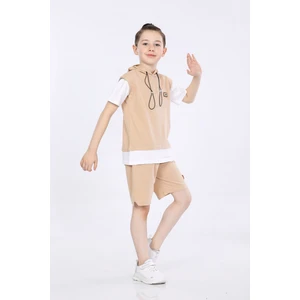 Erkek Çocuk T-Shirt ve Şort 2 Li Takım VF24KMR5103738