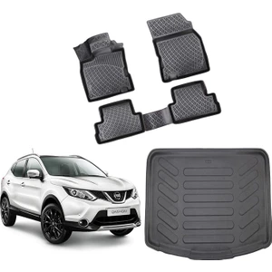 Nissan Qashqai  2014-2020 Rizline 3D Havuzlu Papsas ve Bagaj Havuzu Set