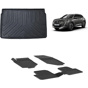 Peugeot 2008 2019 + 4.5 D Sahler Paspas ve 3D Bagaj Havuzu Siyah