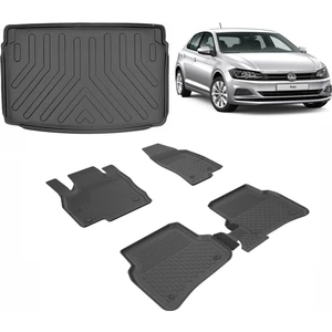 Volkswagen Polo 2017+ Sahler 4.5 D Paspas ve Rizline Bagaj Havuzu Siyah